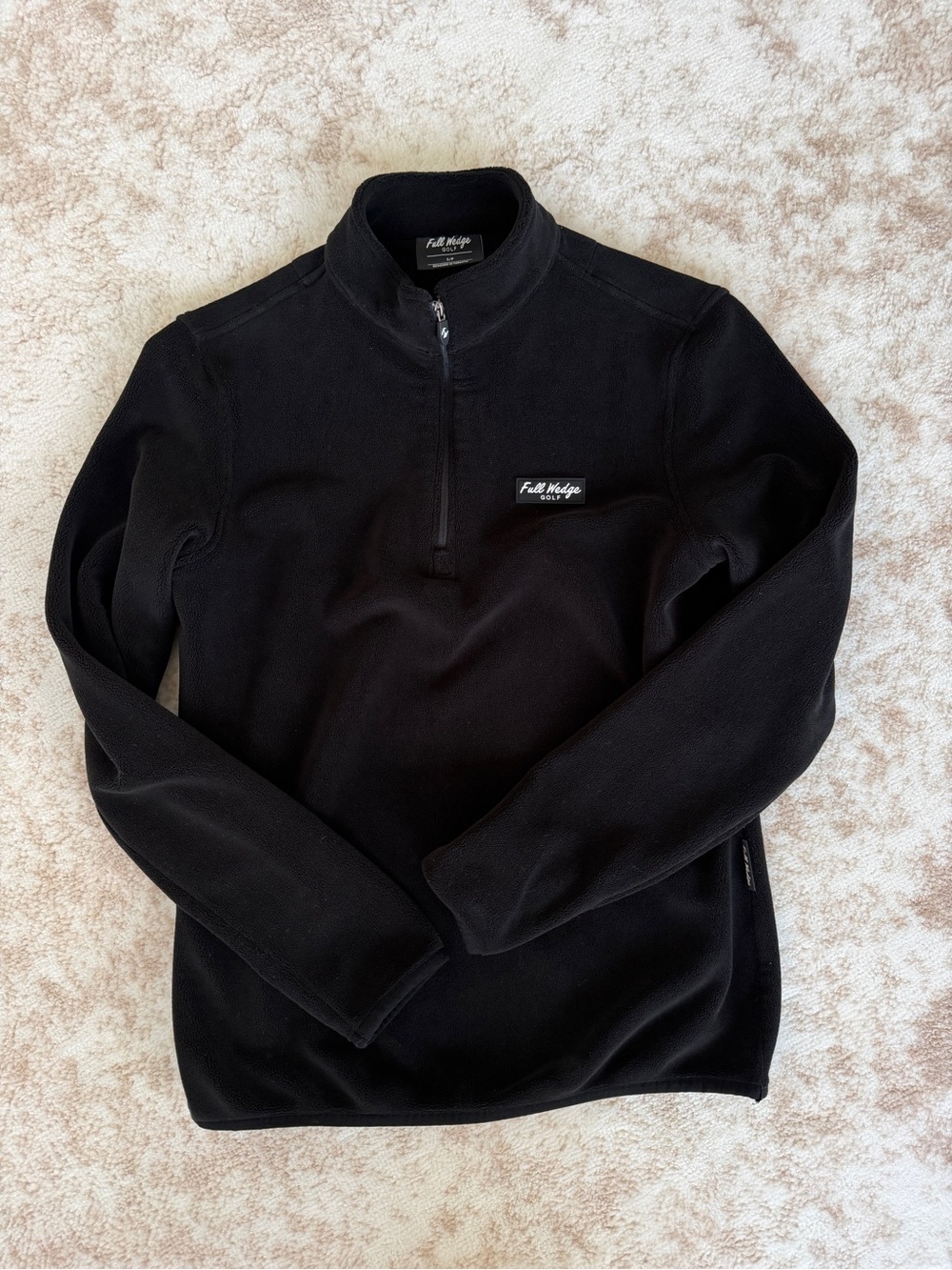 Black Half-Zip Fleece Pullover